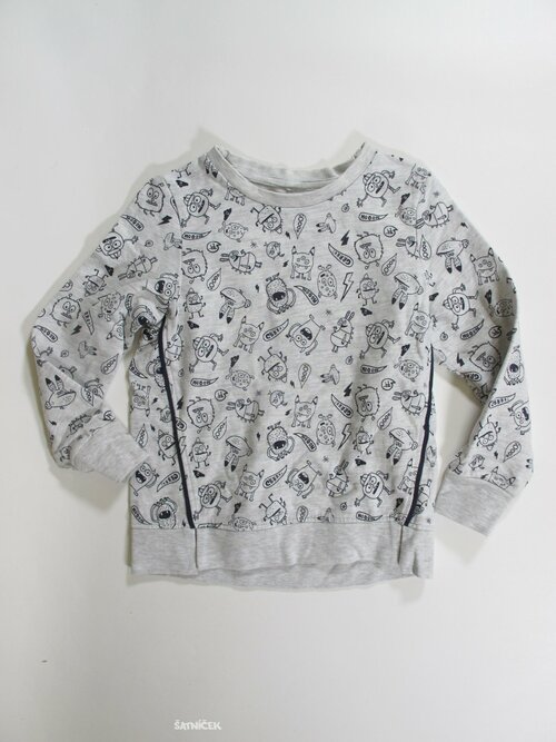 Mikina s obrázky pro kluky secondhand