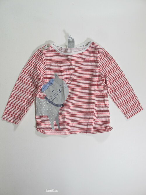 Triko dl.rukáv pro holky s pruhem secondhnad