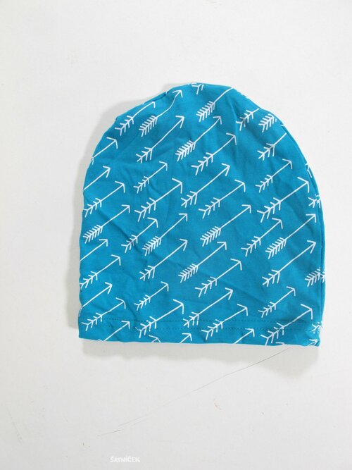 Čepička zeleno bílá pro děti slabší secondhand