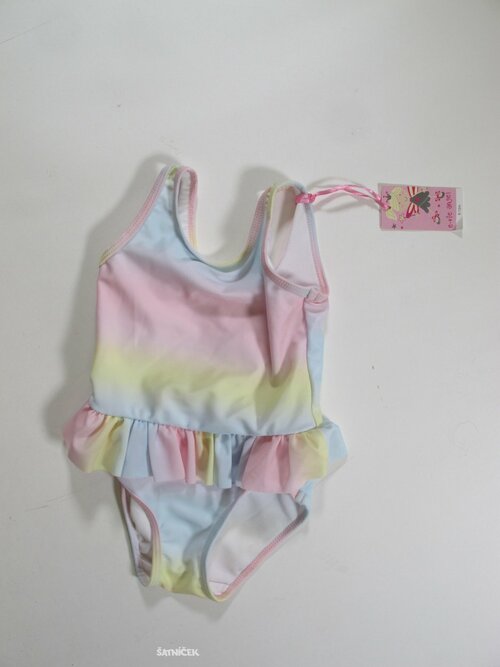 Plavky v celku pro holky barevné outlet