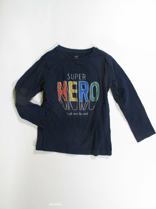 Triko dl.rukáv pro kluky modré secondhnad