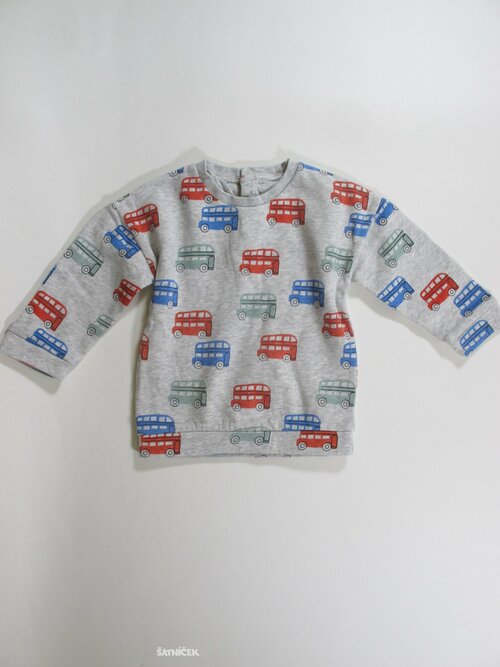 Mikina šedá s obrázky pro kluky secondhand