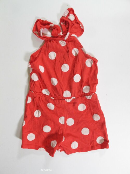 Letní overal s puntíkem pro holky secondhand
