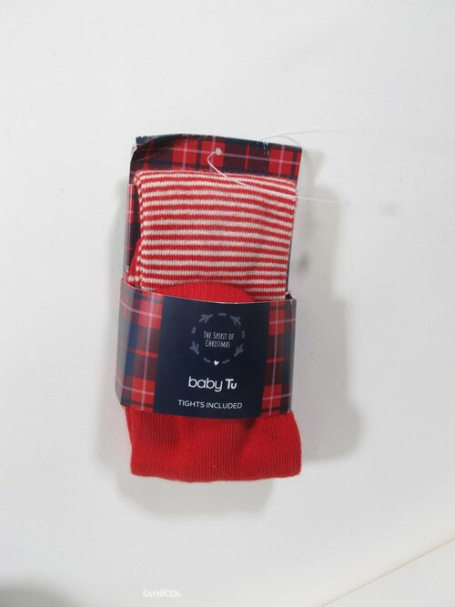 Bílo červené punčocháče pro děti outlet