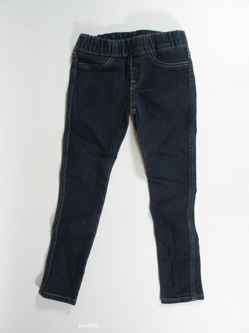 Modré džínové kalhoty pro holky secondhand