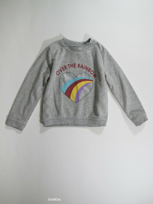 Šedá mikina pro holky secondhand