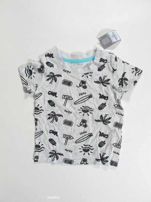 Triko pro kluky šedo černé outlet