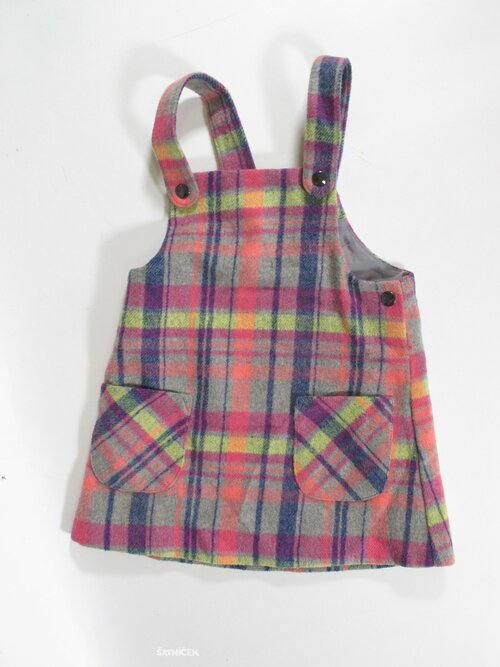 Kostkovaná šatovka barevná secondhand