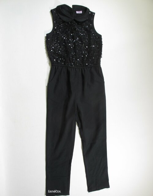 Overal pro holky černý s flitry secondhand