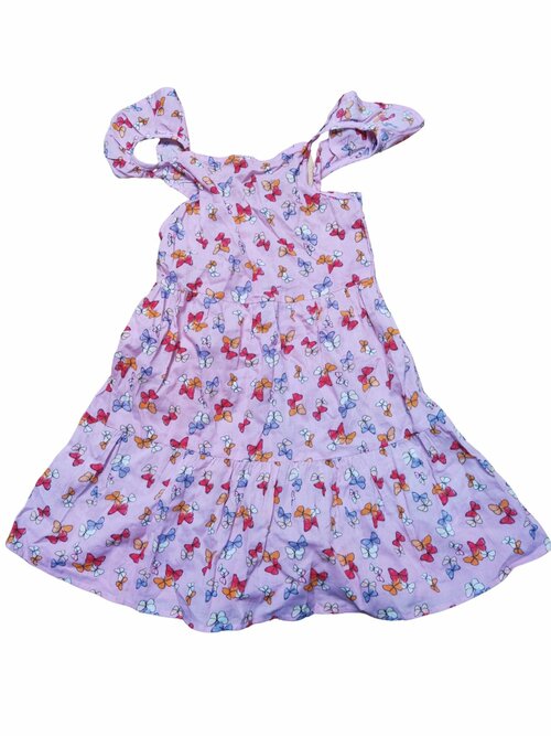 Růžové šaty s motýlkama pro holky secondhand Primark