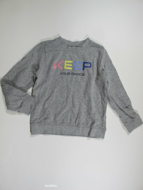 Šedá mikina pro holky secondhand