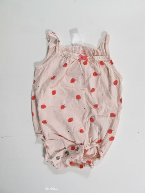 Body pro holky růžové s jahůdkami secondhand