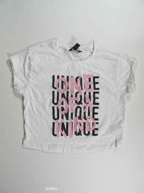 Triko bílé pro holky crop secondhand