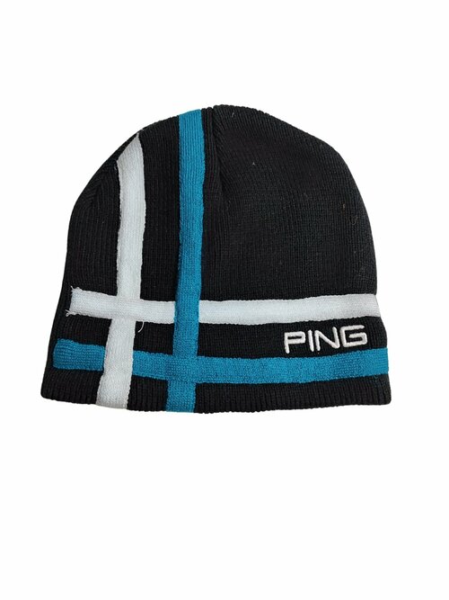 Čepice černá s pruhy pro kluky secondhand