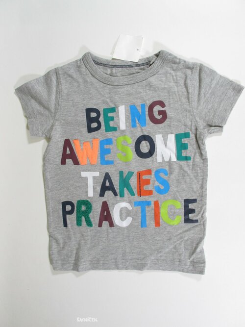 Triko šedé pro kluky outlet