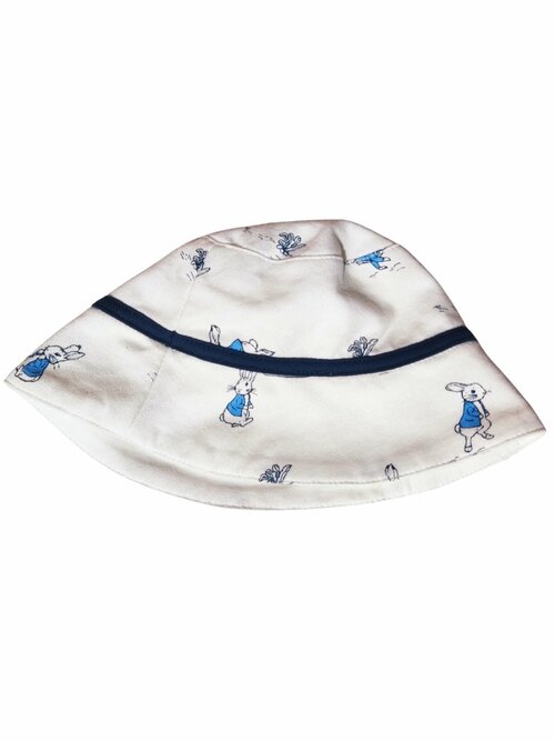 Bílý klobouk se zajíčky secondhand TU