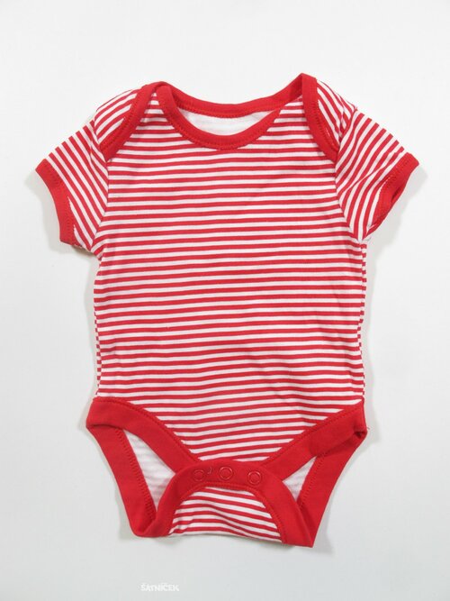 Pruhované body červeno bílé secondhand