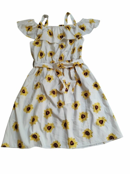 Světlé šaty se slunečnicemi pro holky secondhand Shein