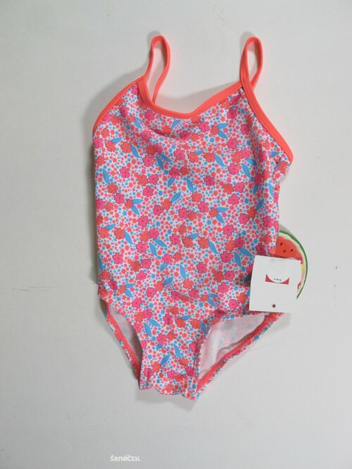 Plavky v celku s kytkami outlet