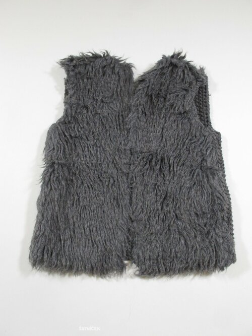 Kombinovaná šedá vesta secondhand