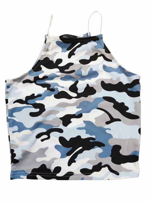 Maskáčový topík pro holky secondhand New Look