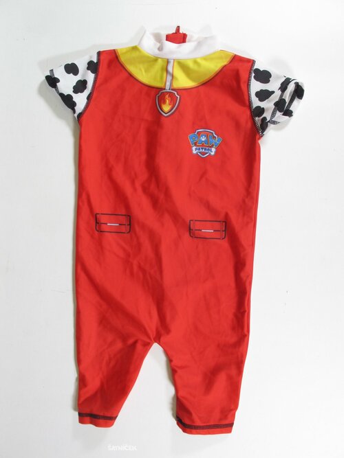 Plavkový overal pro kluky červený secondhand