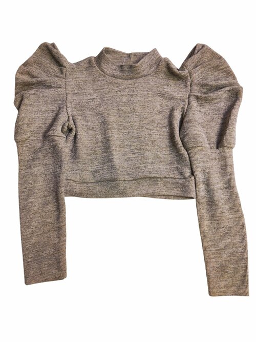 Světlá mikina s volánky pro holky secondhand