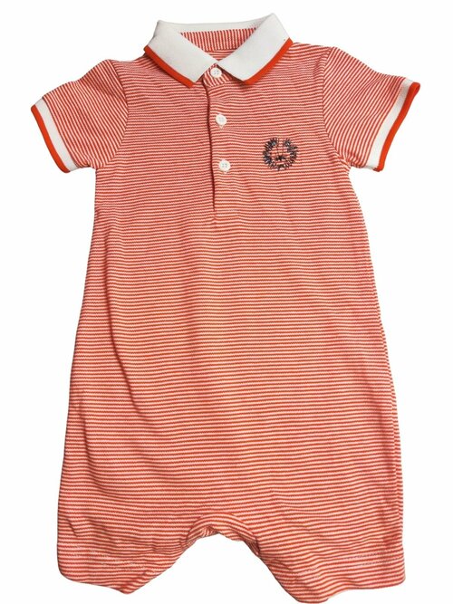 Červený overal s pruhy pro kluky outlet M&Co