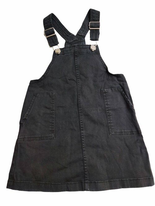 Džínové šaty černé s laclem secondhand H&M