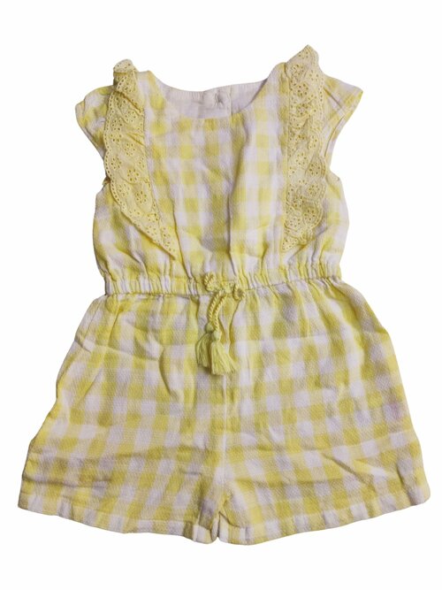 Žlutý overal zdobený pro holky secondhand Matalan