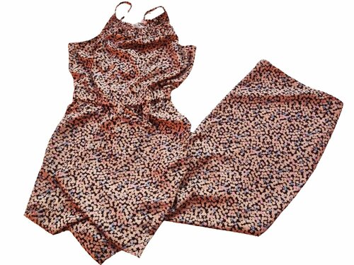 Overal se vzorem na ramínkách pro holky secondhand H&M