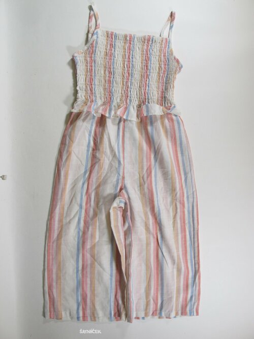 Letní overal pro holky s pruhem secondhand