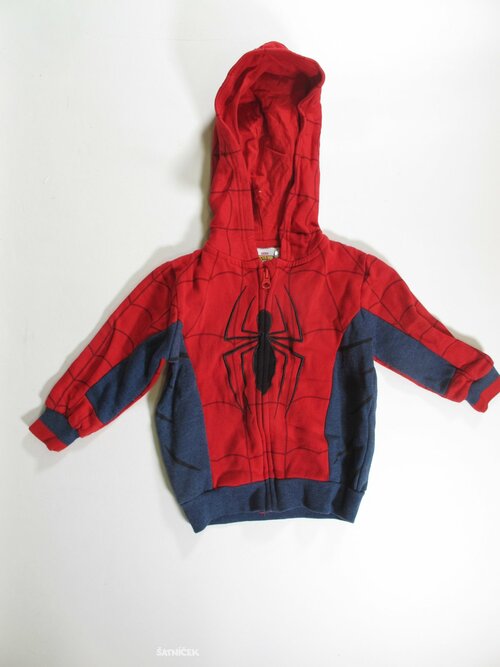 Mikina pro kluky modro červená secondhand