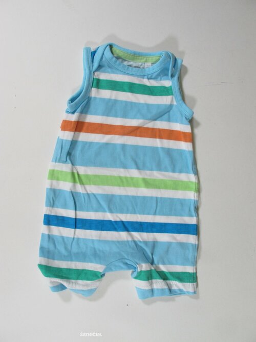 Letní overal pro kluky  s pruhy secondhand
