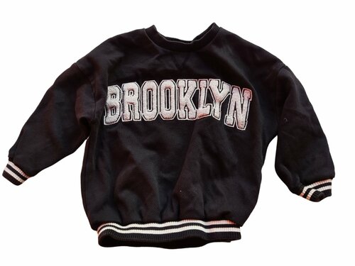 Černá mikina BROOKLYN pro holky secondhand F&F