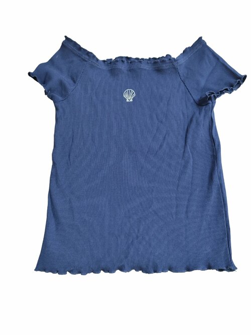 Tmavé triko s volánky pro holky secondhand George