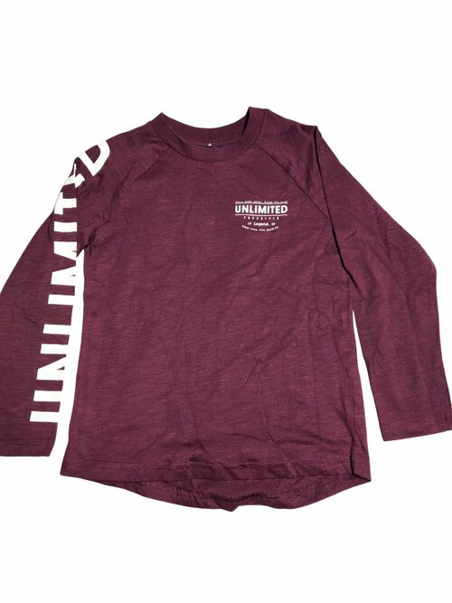 Vínové triko s dlouhým rukávem pro kluky George