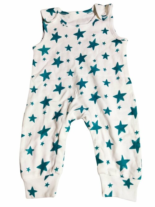 Bílý overal pro kluky s hvězdičkami secondhand