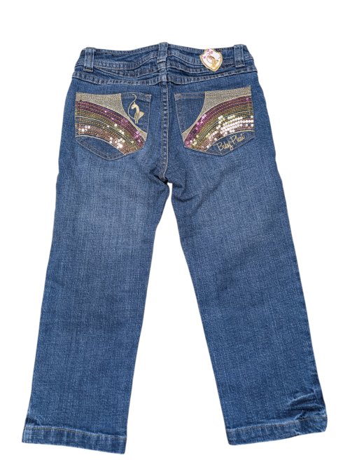 Džíny s flitry pro holky secondhand -