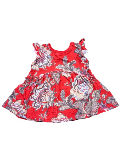 Červené šaty s květinami pro holky secondhand  secondhand Next