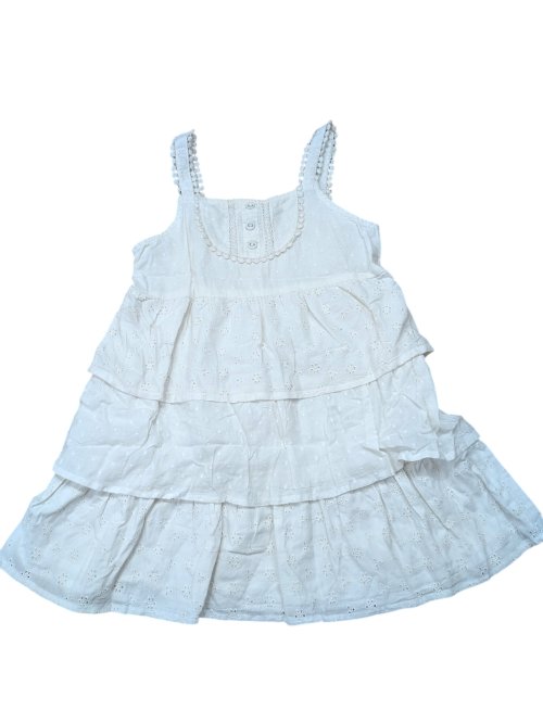 Bílé letní šatičky se vzory pro holky secondhand secondhand TU