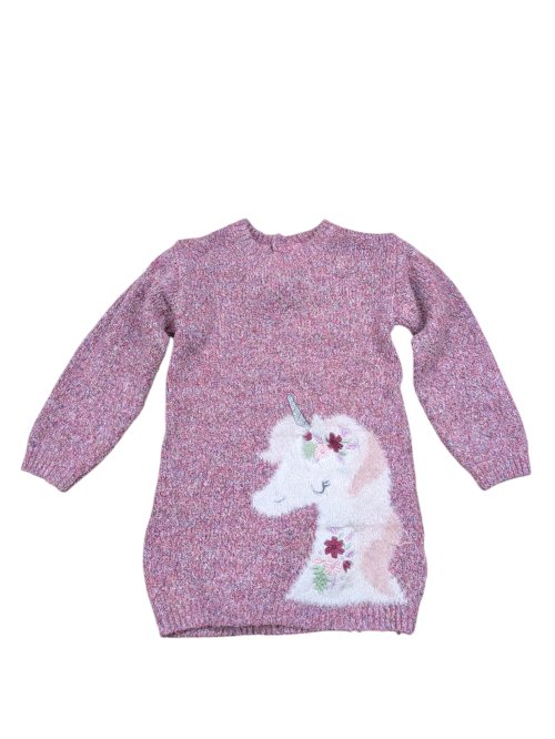 Růžové teplé šatičky pro holky secondhand secondhand Rebel-primark