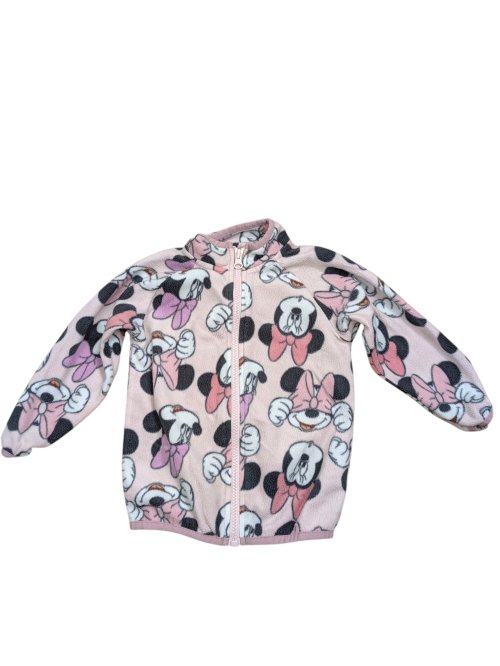 Fleecová růžová mikina s Minnie pro holky secondhand secondhand Disney