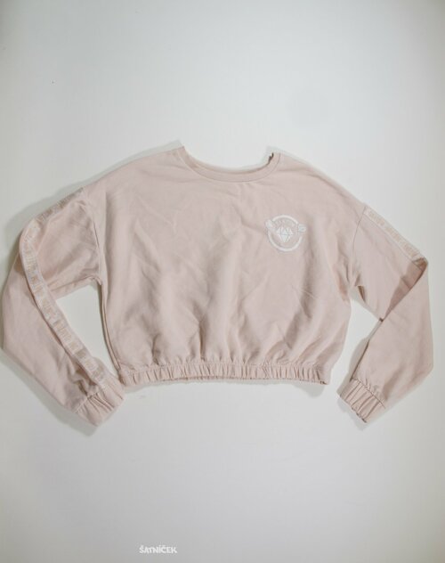 Sv růžová mikina pro holky , crop secondhand
