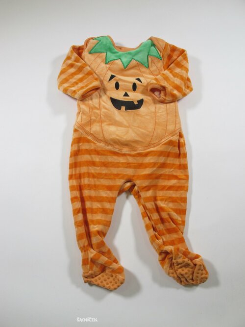 Sametový overálek na Halloween second hand