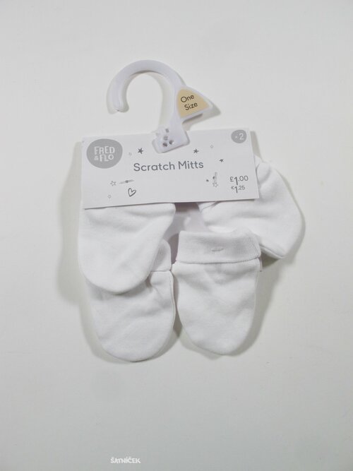 2 x bílé rukavíčky outlet