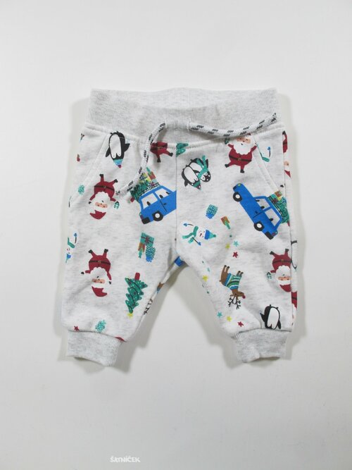 Obrázkové vánoční tepláky second hand