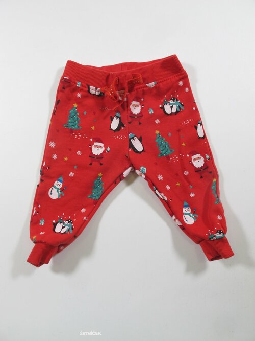 Obrázkové vánoční tepláky second hand