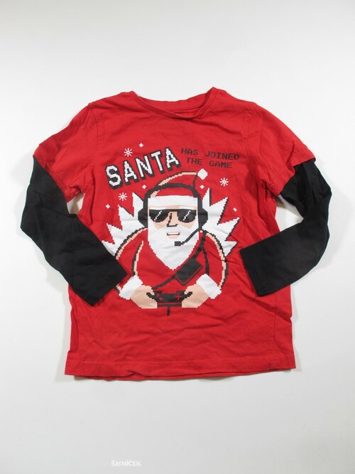 Vánoční triko s potiskem second hand