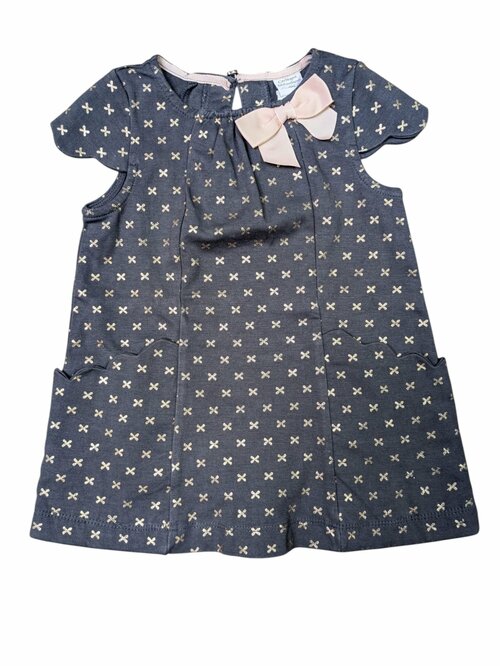 šedé šatičky s mašlí pro holky secondhand catherine malandrino